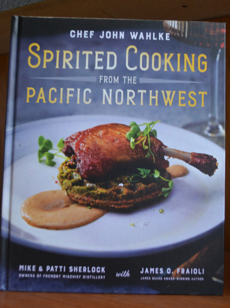 Spirited Cooking by Chef John Wahlke book cover